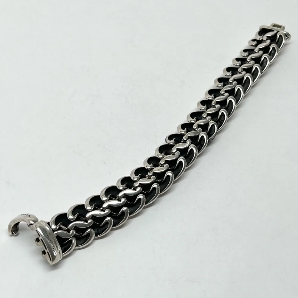 David Yurman Sculpted Hampton Cable Bracelet w/Diamonds, Sapphires & Tanzanites